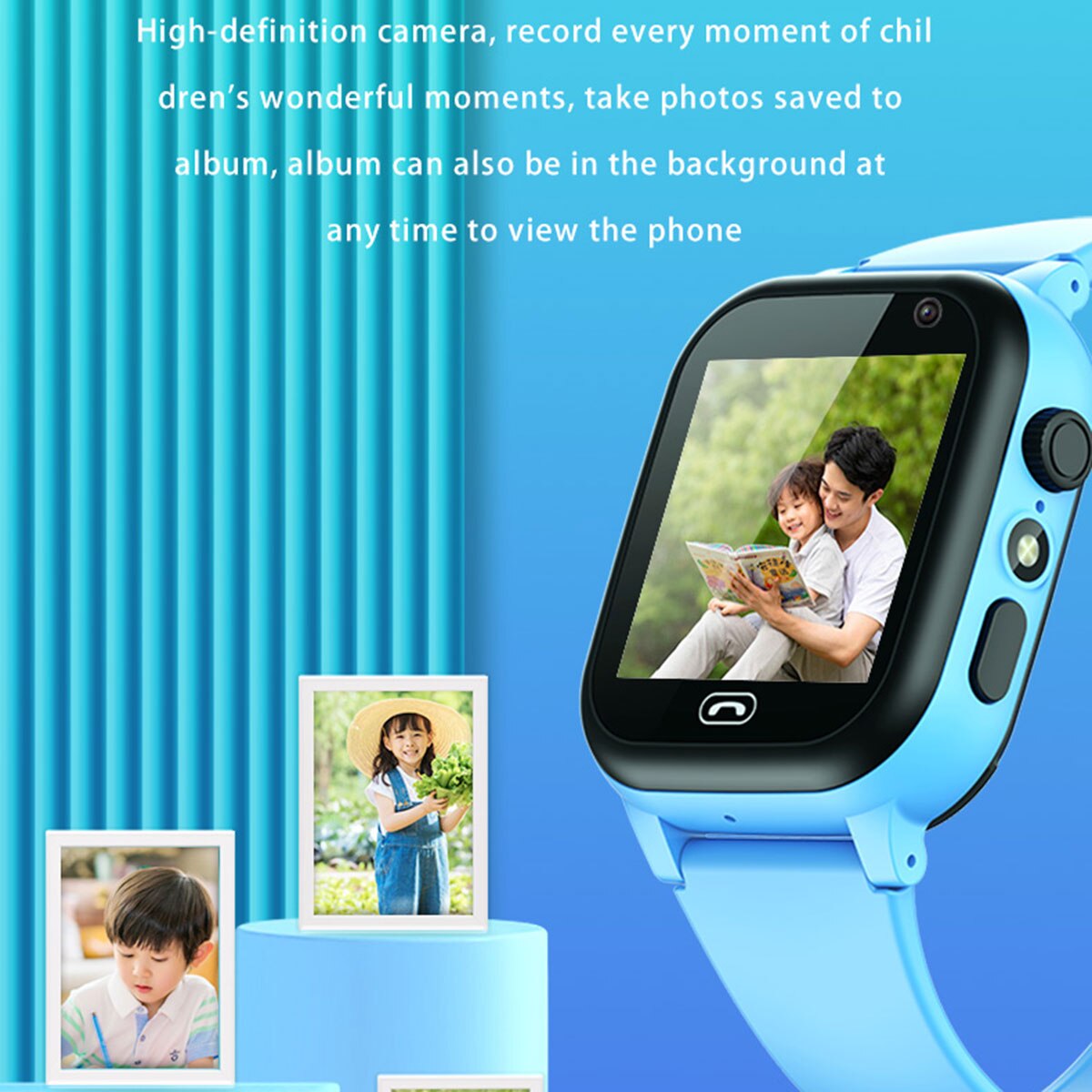 Smartwatch Watches For Kid Boy With Alarm - 子供のためのアウトドアスポーツ用スマートウォッチ、子供のためのスマートフォン、位置追跡、sos、写真カメラ、男の子と女の子へのギフト、2g電話