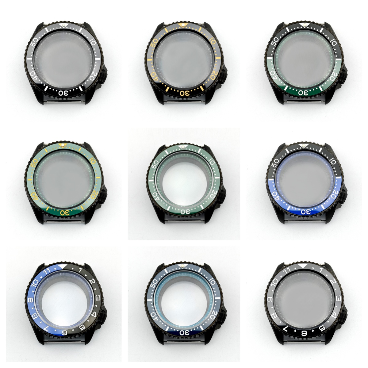 Vintage Digital Watch - NEITON ブラック SKX 時計ケース 4 時位置のクラウン