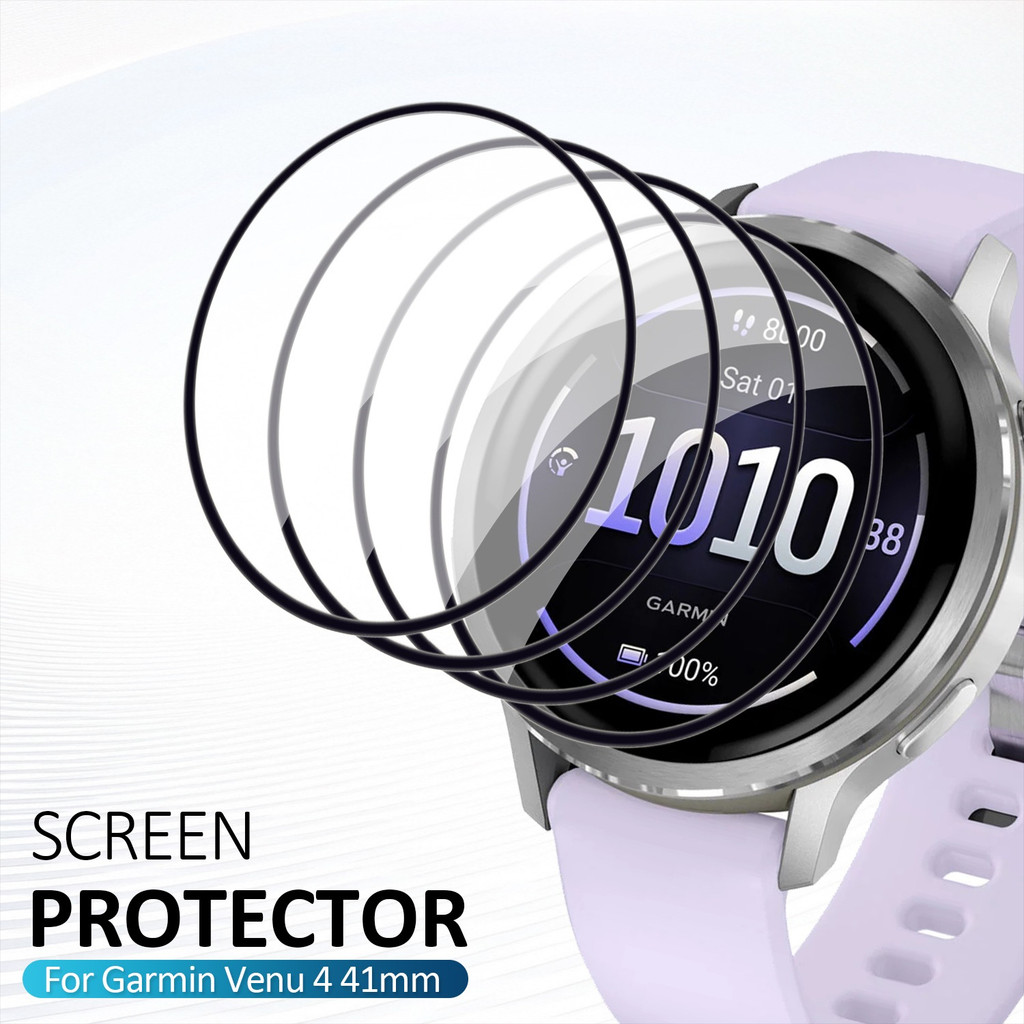 Watches Not Smartwatch - Garmin Venu 4 41mm/45mm用HDスクリーンプロテクターフィルム4枚セット、傷防止、防水、ソフト、Venu4スマートウォッチ用フィルム（ガラス製ではありません）