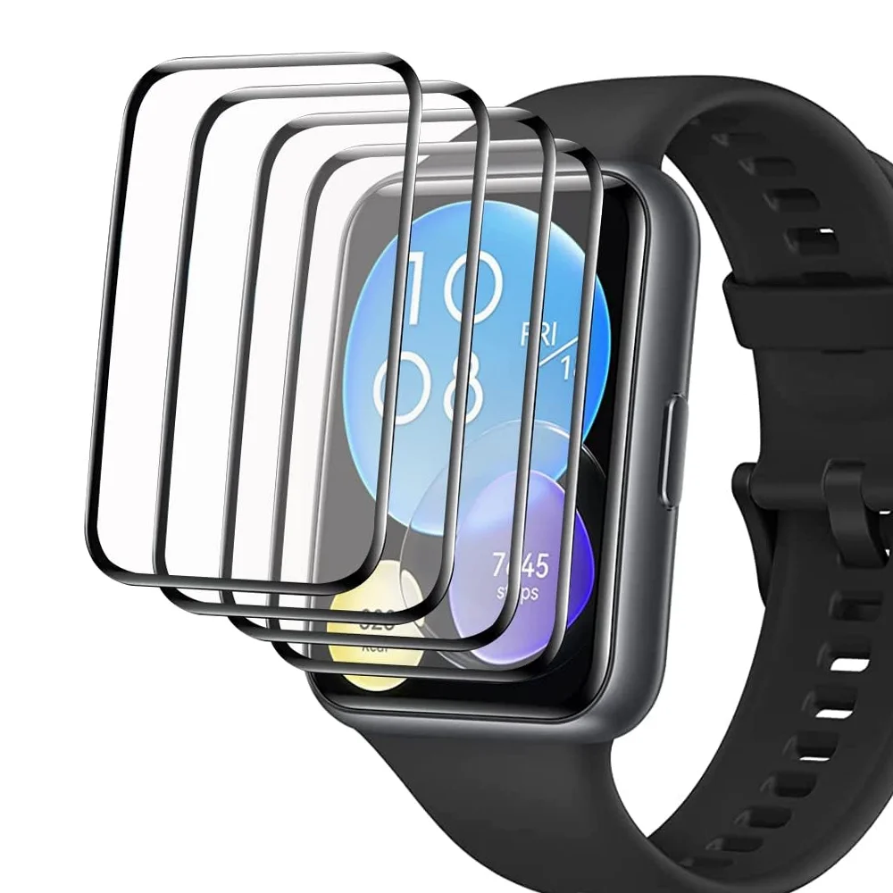Watches Not Smartwatch - Huawei Watch用スクリーンプロテクター,強化ガラスカバー,fit2アクセサリー,スマートウォッチに適しています,9d hd,フルフィルム,ガラスではありません