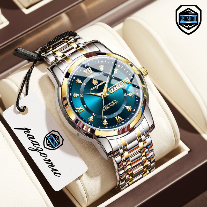 Watches Not Smartwatch - PAAZOMU 腕時計メンズレディースダイヤモンドビジネスドレスアナログクォーツステンレス鋼防水発光日付高級カジュアル腕時計