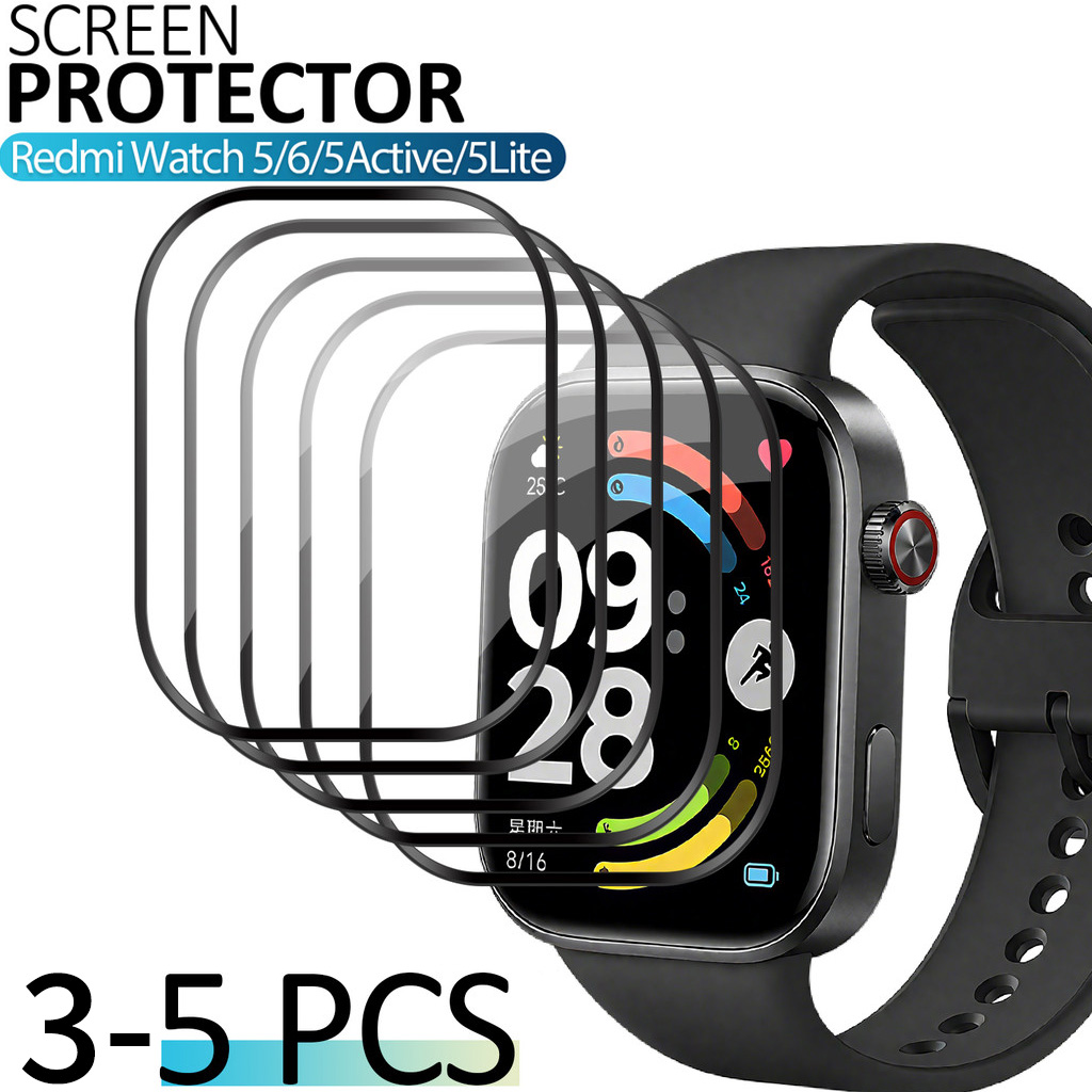 Watch Redmi - Redmi Watch 6 Watch 5用3Dスクリーンプロテクターフィルム 超高精細フルカバーPMMA保護フィルム
