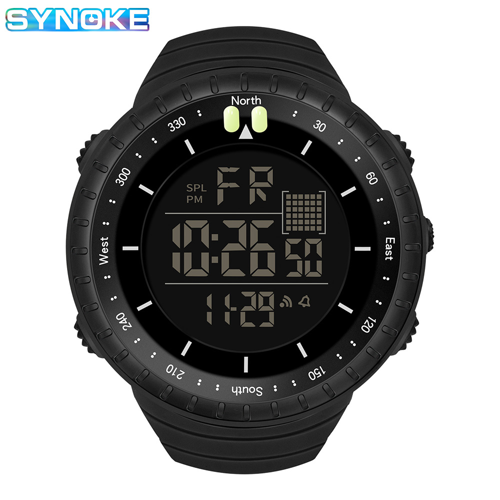 Tide Watch Surf - Synoke-メンズミリタリーデジタル時計,防水スポーツウォッチ,多機能レトロファッション