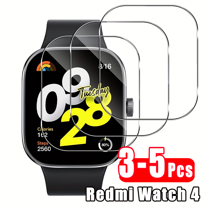 Watch Redmi - 3-5 個プレミアム強化ガラス Xiaomi Redmi Watch4 スマートウォッチスクリーンプロテクター