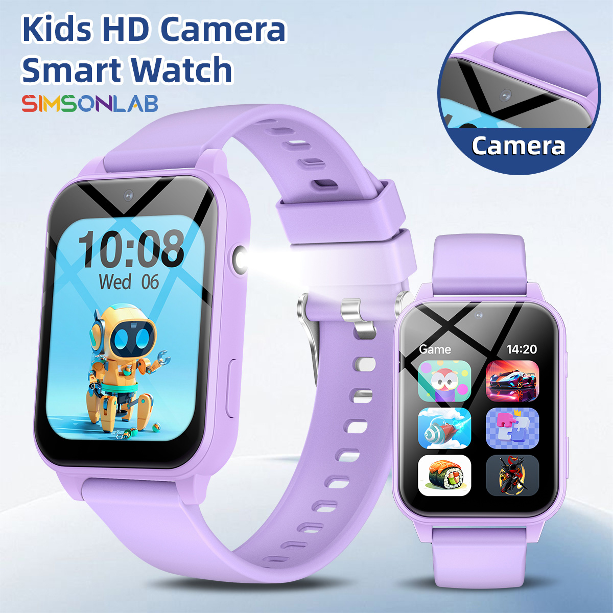 Smartwatch Watches For Kid Boy With Alarm - 2026年新型子供用スマートウォッチ多機能インタラクション写真撮影学習パートナー懐中電灯ゲーム 男の子女の子キッズギフト