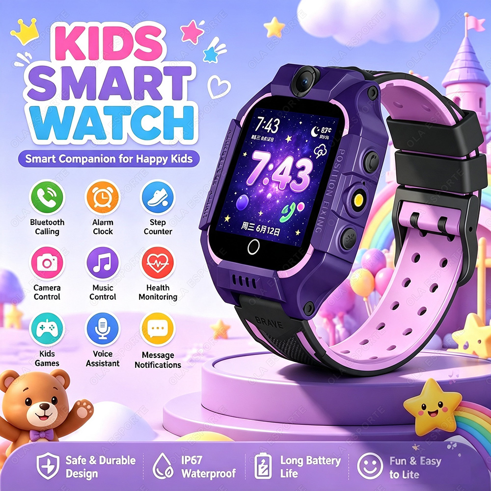Smartwatch Watches For Kid Boy With Alarm - 2027年新型2Gキッズスマートウォッチ、SIMカード対応、通話機能、SOS、GPS位置情報、HDカメラ、防水、子供用腕時計、男の子と女の子へのプレゼントギフト HT30