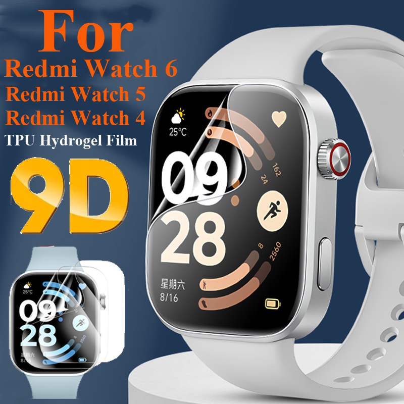Watch Redmi - 1-5枚入り レッドミウォッチ6用 ハイドロゲル保護フィルム クリア ソフトTPU保護フィルム スクリーンプロテクター