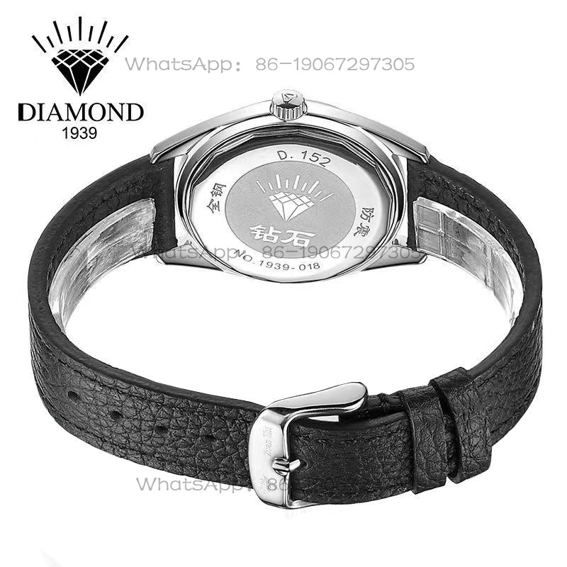 24時間発送 上海ダイヤモンドブランド レトロレザーストラッ - Leather Watch Strap のレビューと価格