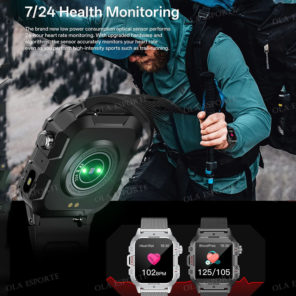2026 新しい頑丈な軍事 GPS スマートウォッチ男性 B - Smartwatch Rugged Watches For Men のレビューと価格