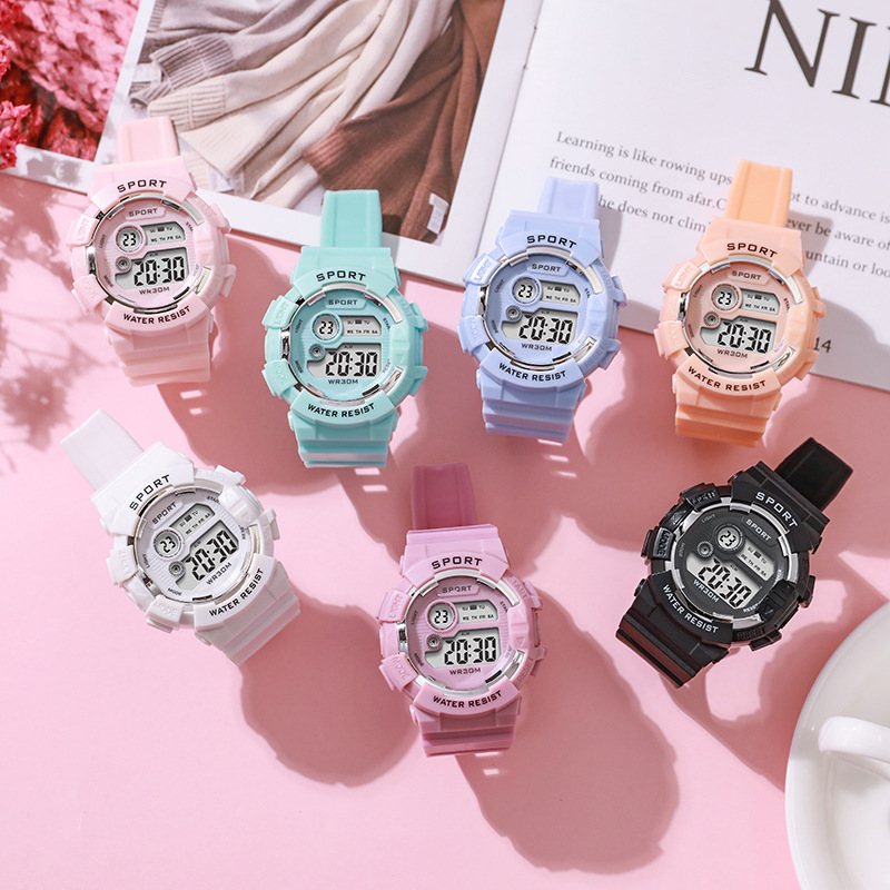 ファッションキッズ腕時計発光防水スポーツデジタル腕時計目覚ま - Smartwatch Watches Digital のレビューと価格