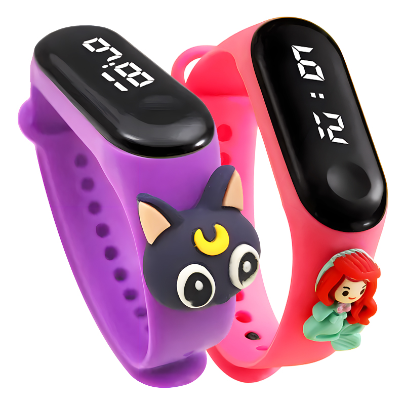 多色スマートウォッチ 子供用 男の子 女の子 ファッション  - Smartwatch Watches Digital のレビューと価格