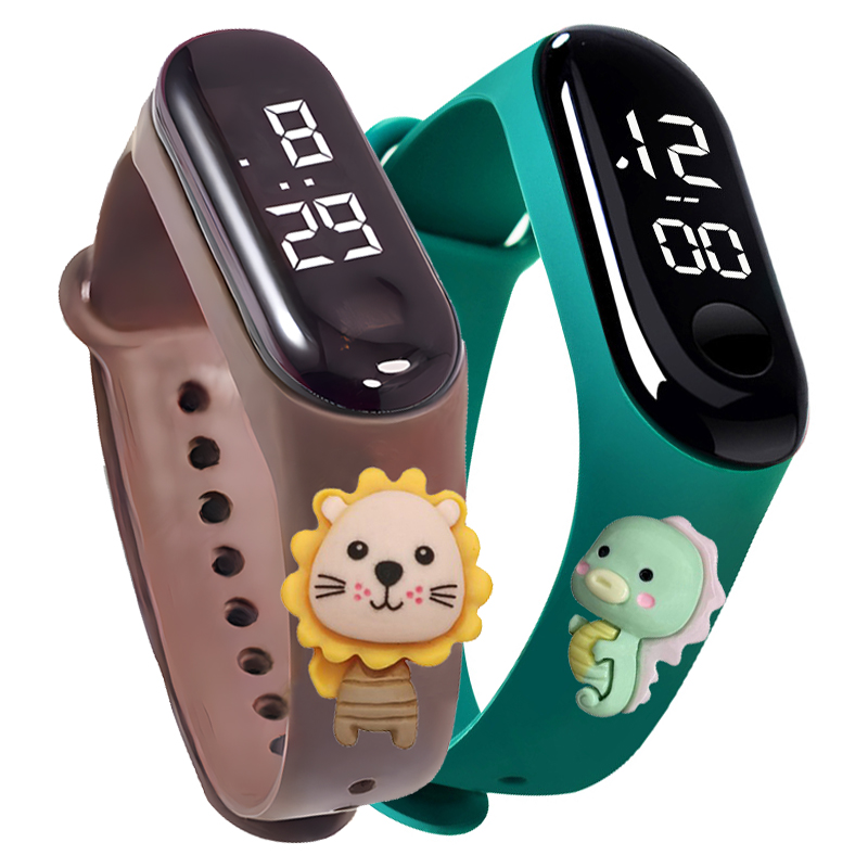 多色スマートウォッチ 子供用 男の子 女の子 ファッション  - Smartwatch Watches Digital のレビューと価格