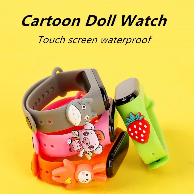 防水子供スマートタッチ Led 腕時計漫画小動物少年少女 L - Smartwatch Watches Digital のレビューと価格
