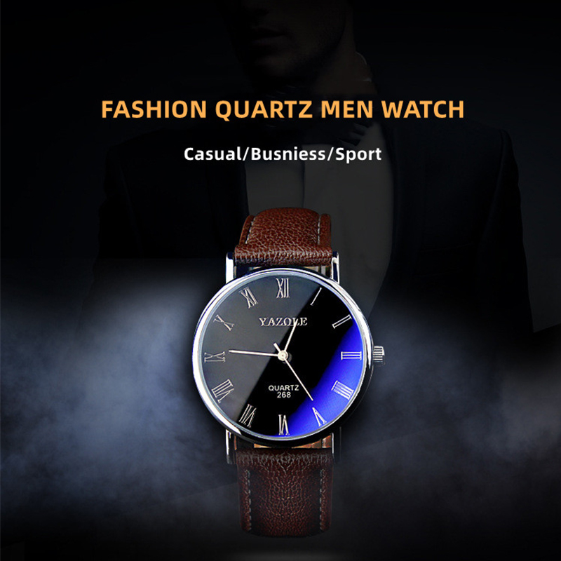 YAZOLE ミニマリストクォーツ時計男性用超薄型ローマ数字 - Watches Not Smartwatch のレビューと価格