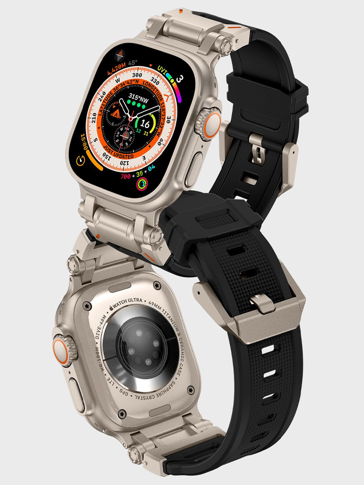 Apple Watch用シリコンストラップ,超2バンド,頑丈 - Smartwatch Rugged Watches For Men のレビューと価格