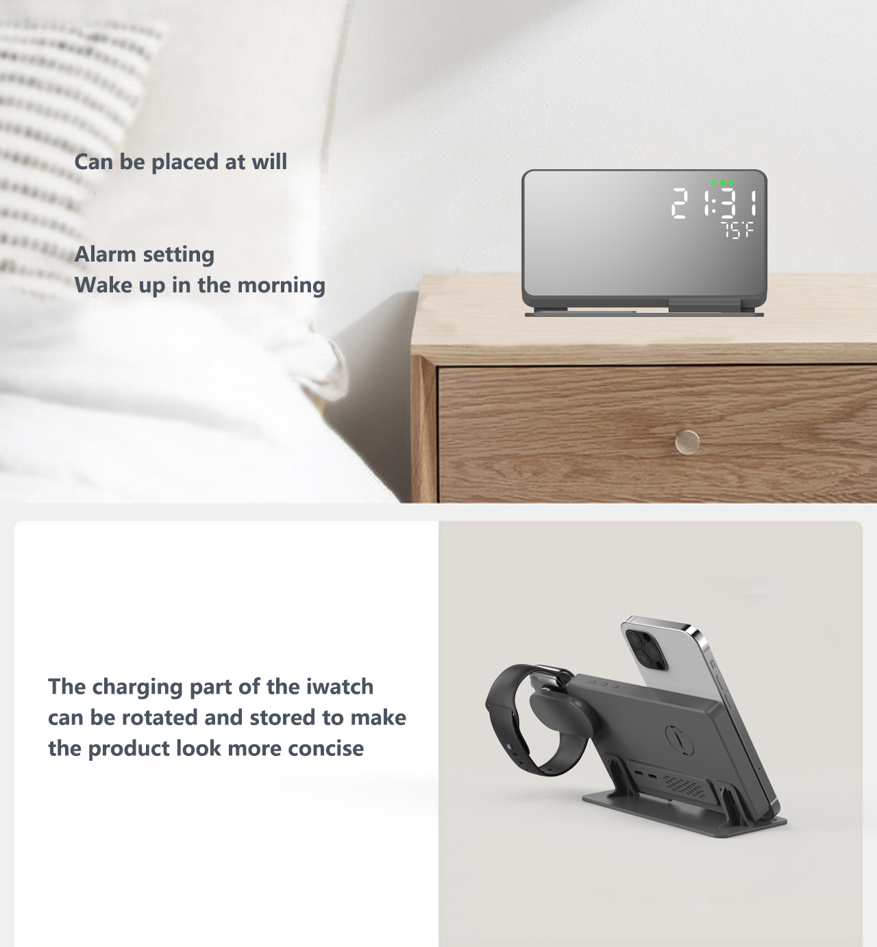 3で1ワイヤレス充電器14 13 12プロ時計S8 7 15 - Smartwatch Watches Digital のレビューと価格