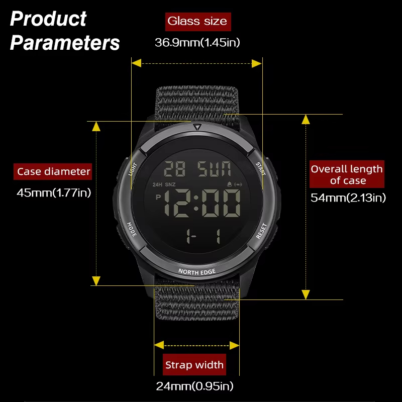 NORTH EDGE 2025 TERRAX メンズデジタル - Tide Watch Surf のレビューと価格