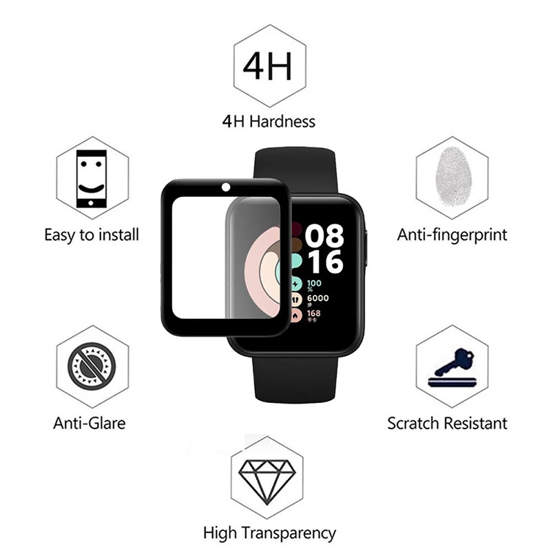 Redmi Watch 3 Active用強化ガラス,9Dク - Watch Redmi のレビューと価格