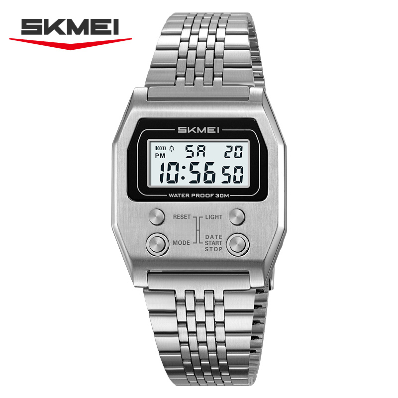 SKMEI 2460 メンズスポーツ防水デジタル腕時計 ステ - Tide Watch Surf のレビューと価格
