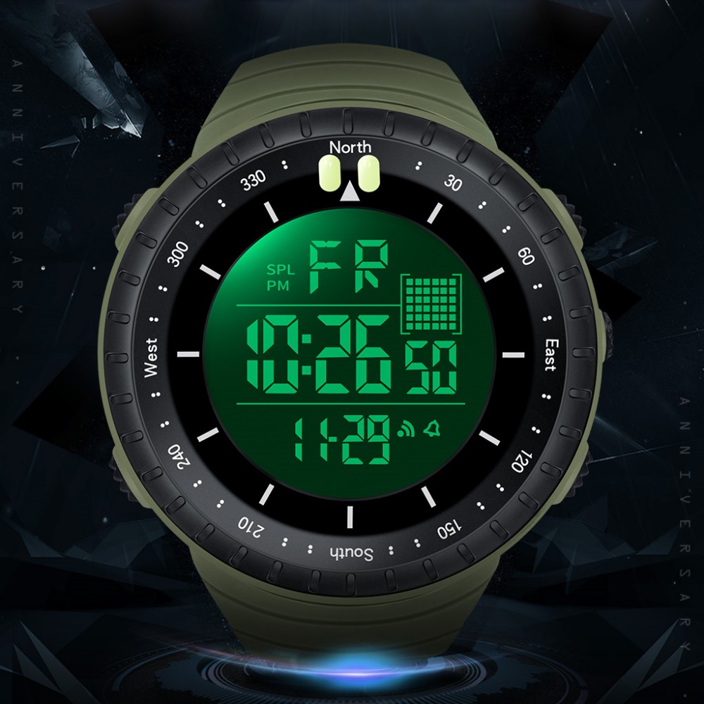 Synoke-メンズミリタリーデジタル時計,防水スポーツウォ - Tide Watch Surf のレビューと価格