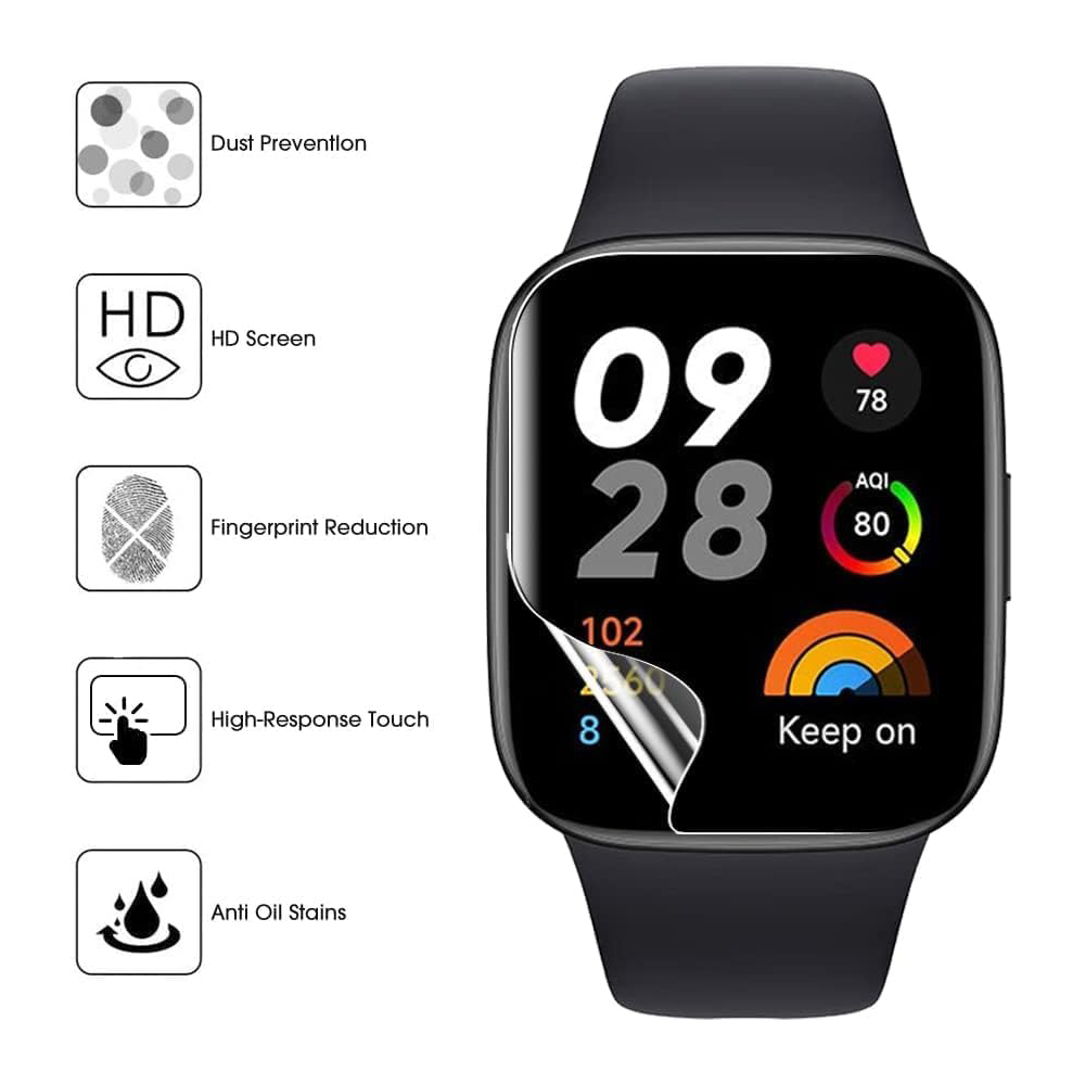 3/6 個ヒドロゲル保護フィルム Redmi Watch 3 - Watch Redmi のレビューと価格