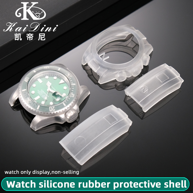 時計保護ケース透明スクラッチプルーフ防水シリコーン保護フィル - Rolex Watch Submariner のレビューと価格