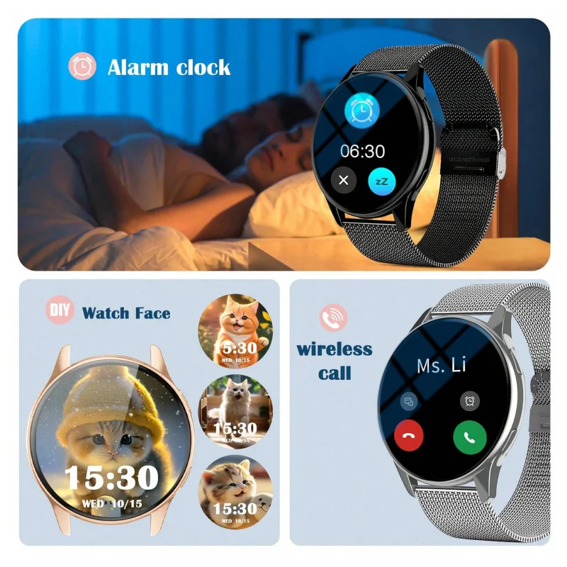 多機能スマートウォッチ ワイヤレス通話 カスタム壁紙 Blu - Smartwatch Watches Digital のレビューと価格