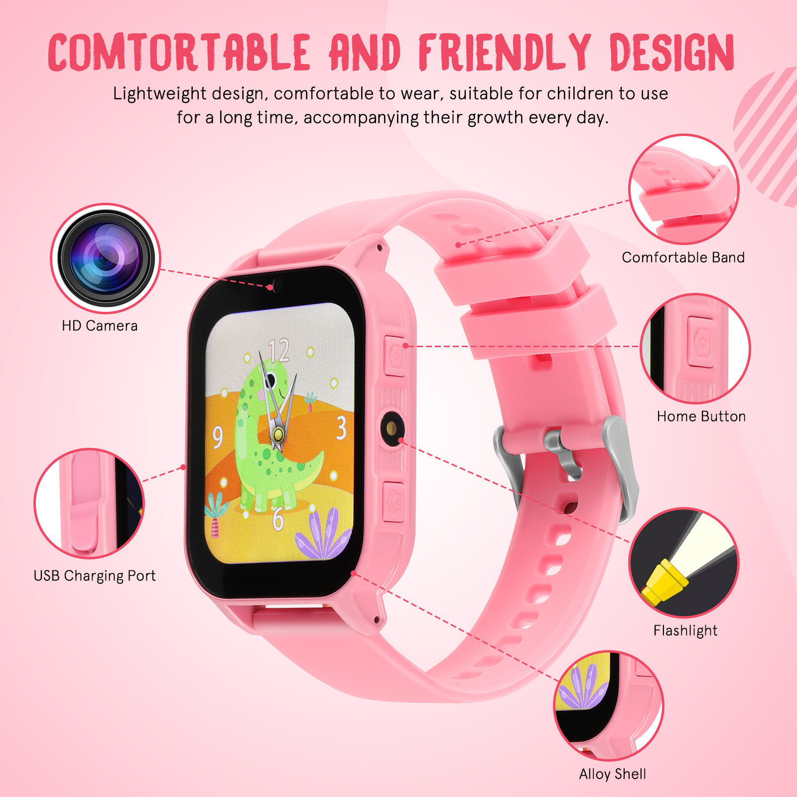 子供用ゲーム付きデジタルスマートウォッチ 軽量で快適 スポー - Smartwatch Watches Digital のレビューと価格