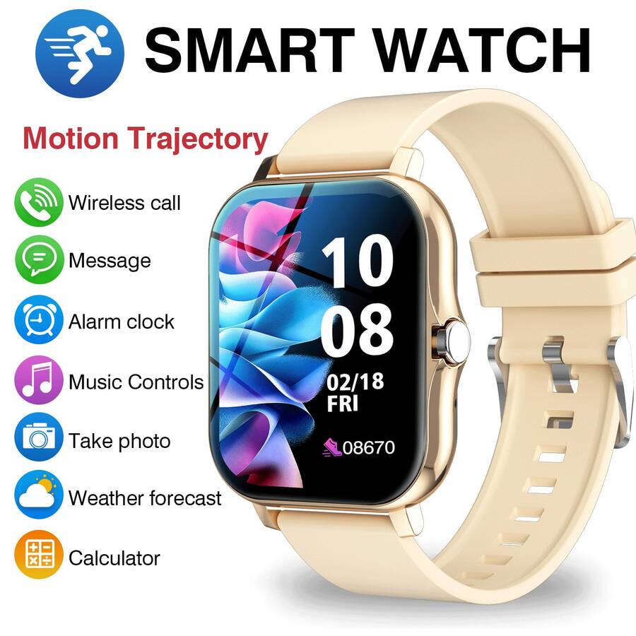 ワイヤレス通話機能付きスマートウォッチ - 通話応答/拒否、 - Smartwatch Watches Digital のレビューと価格