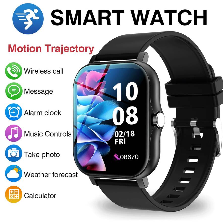ワイヤレス通話機能付きスマートウォッチ - 通話応答/拒否、 - Smartwatch Watches Digital のレビューと価格