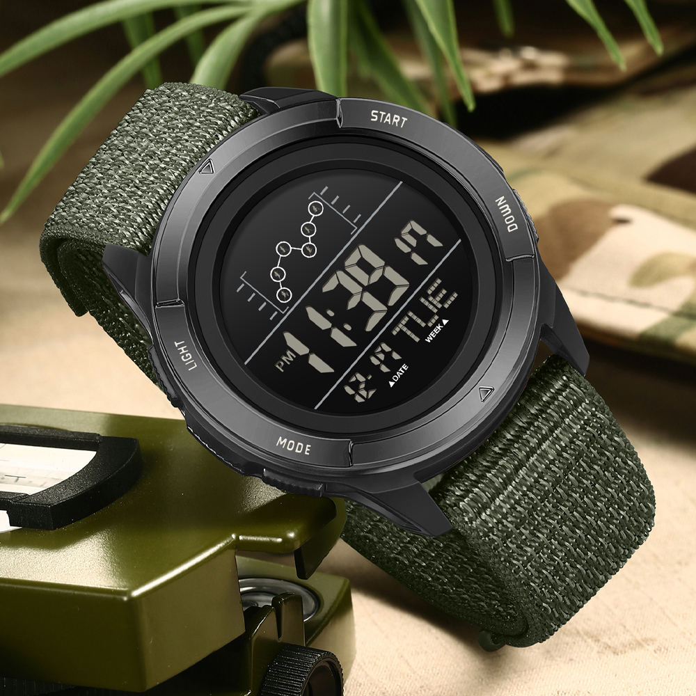 サンダ-ナイロンストラップ付き多機能電子時計、デジタルディス - Tide Watch Surf のレビューと価格
