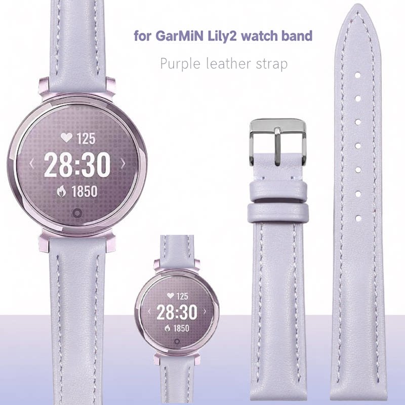 ガーミン Lily2 本革時計バンドスマートウォッチストラッ - Smartwatch Purple Watches For Women のレビューと価格