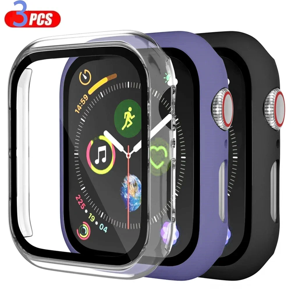 3 パックガラス + カバー Apple Watch ケース - Watches Not Smartwatch のレビューと価格