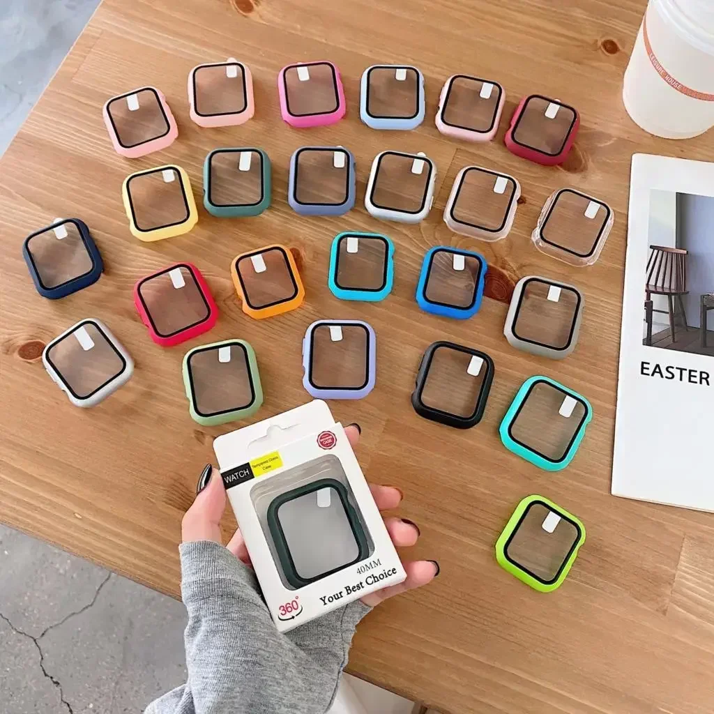3 パックガラス + カバー Apple Watch ケース - Watches Not Smartwatch のレビューと価格