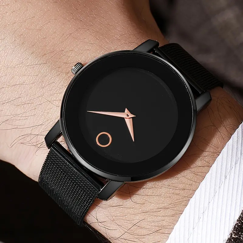 新しい超薄型メッシュバンドメンズ腕時計、ファッションミニマリ - Smartwatch Watches Digital のレビューと価格