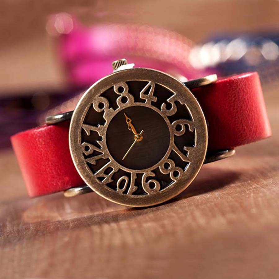 Shsby-ローマスタイルのクォーツ時計,女性用,本物の牛革 - Vintage Digital Watch のレビューと価格