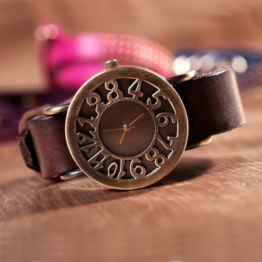 Shsby-ローマスタイルのクォーツ時計,女性用,本物の牛革 - Vintage Digital Watch のレビューと価格