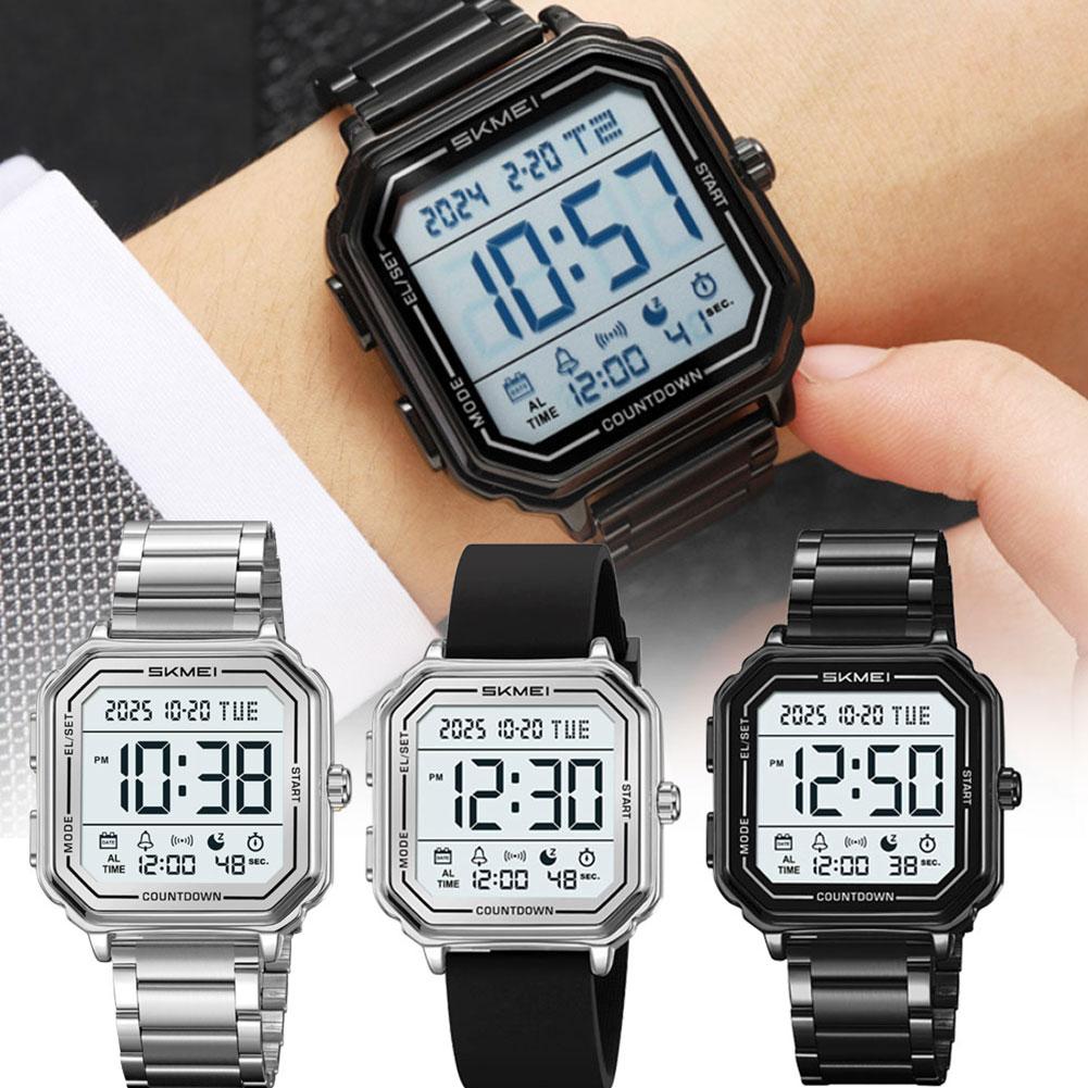 ヴィンテージデジタル腕時計ステンレス鋼防水スポーツ腕時計男性 - Vintage Digital Watch のレビューと価格