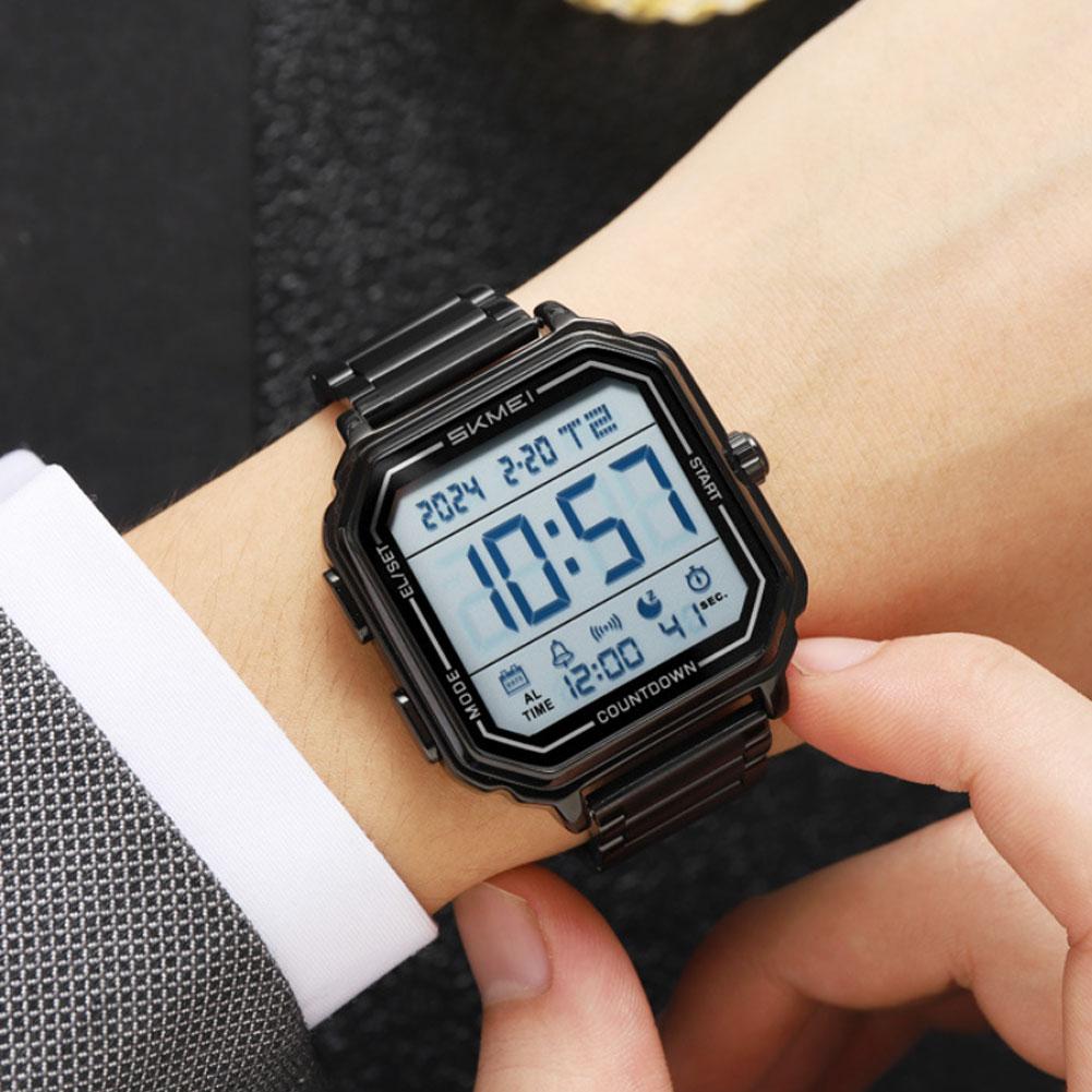 ヴィンテージデジタル腕時計ステンレス鋼防水スポーツ腕時計男性 - Vintage Digital Watch のレビューと価格