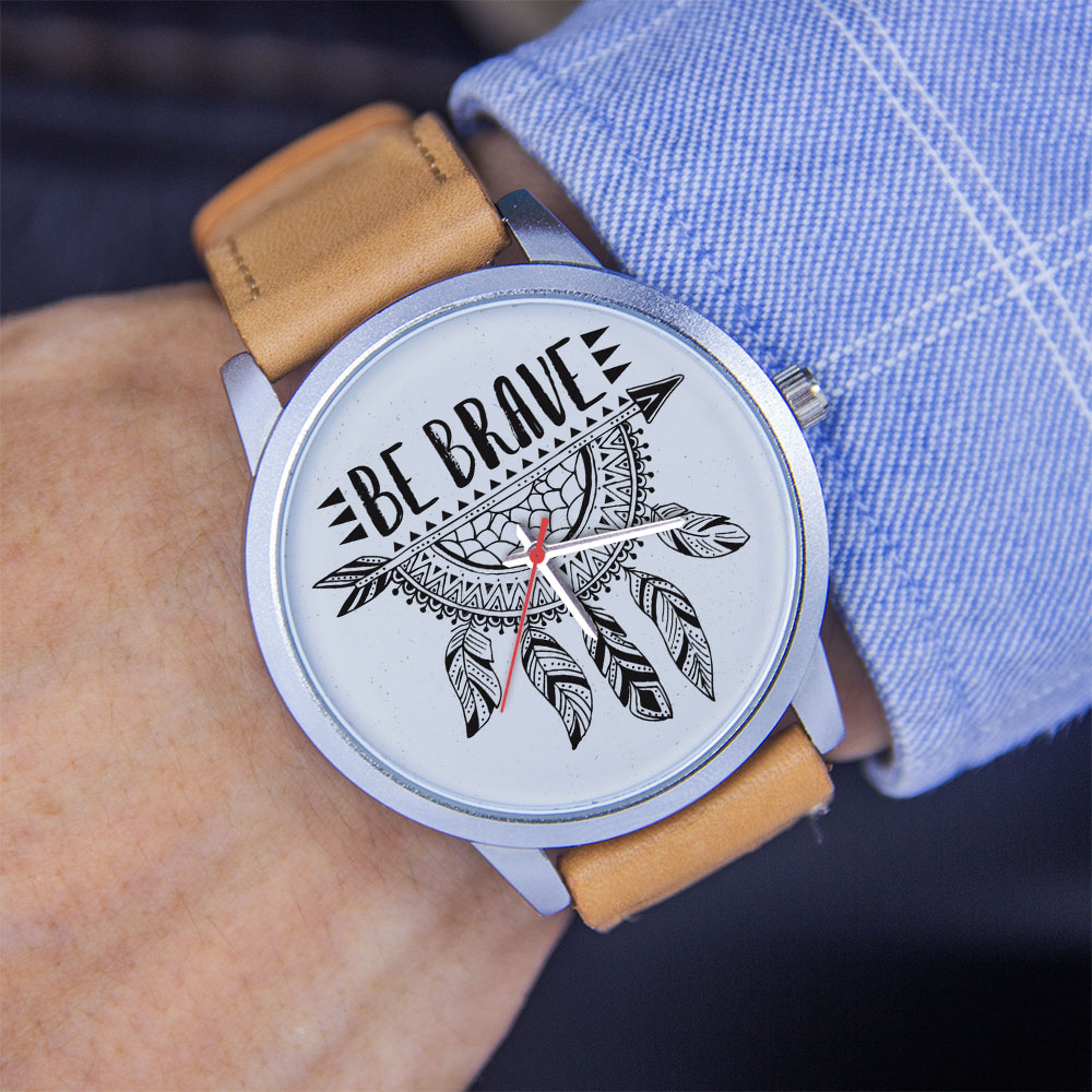 アロークールギフト 45/38 ミリメートルローズゴールド腕 - Leather Watch Strap のレビューと価格
